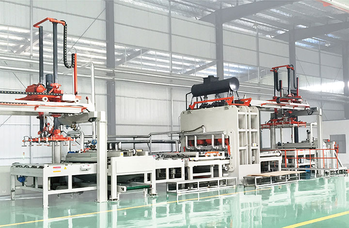 横向型快速贴面生产线