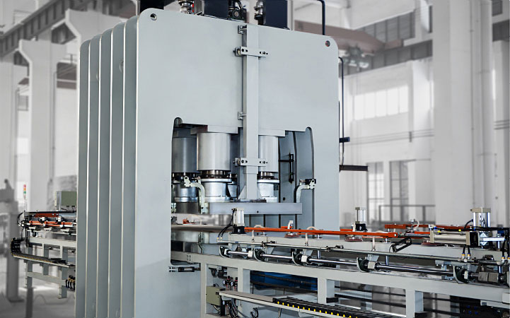 纵向型快速贴面生产线